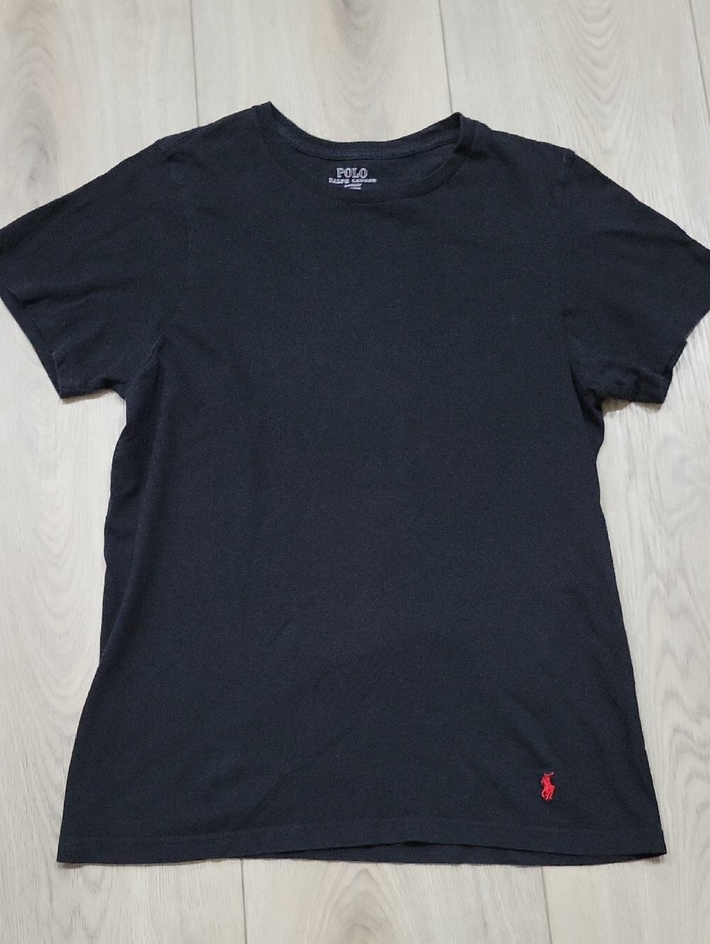 Polo by Ralph Lauren Black Short Sleeve Tee with Red Pony Logo